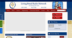 Desktop Screenshot of livingbreadradio.com